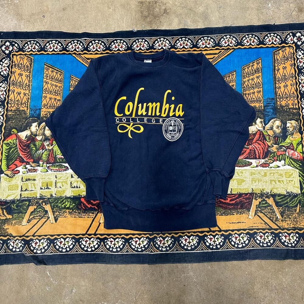 Champion reverse weave Columbia College sweatshirt made in usa XL vintage 80s